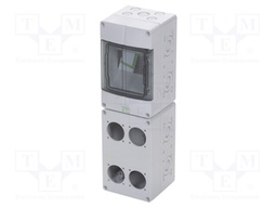 Enclosure: for modular components; grey; No.of mod: 4; Series: STV
