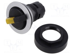 Switch: rotary; 22mm; Stabl.pos: 1; yes; IP65; Pos: 3; Cutout: Ø22.3mm