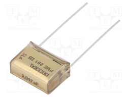 Capacitor: paper; 47nF; 300VAC; 15.2mm; ±10%; THT; Series: PME261