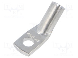 Tip: ring tube; M6; 16mm2; crimped; for cable; angled 45°; tinned