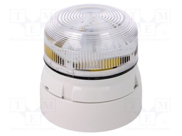 Signaller: lighting; flashing light; transparent; 230VAC; IP65