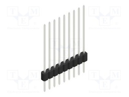 Connector: pin strips; pin header; male; PIN: 9; 1.27mm; THT; 1x9
