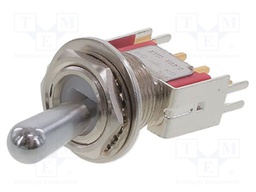 Switch: toggle; Pos: 2; SPDT; ON-ON; 0.02A/20VAC; 0.02A/20VDC; THT