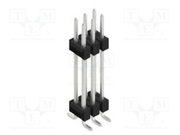 Connector: pin strips; pin header; male; PIN: 6; 2.54mm; SMT; 2x3