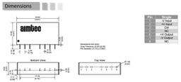 Converter: DC/DC; 10W; Uin: 9÷36V; Uout: 15VDC; Iout: 0.67A; SIP8