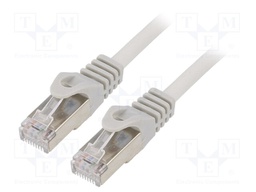 Patch cord; F/UTP; 6; stranded; CCA; PVC; grey; Len: 30m; RJ45 plug
