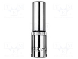 Socket; 6-angles,socket spanner; HEX 13mm; 1/2"; long