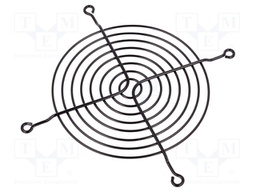 Guard; 127x127mm; Mat: metal; Mounting: screw; Colour: black