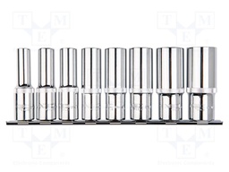 Socket; spline (12-angles); Chrom-vanadium steel; Mounting: 1/2"