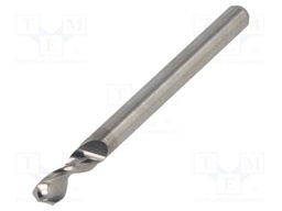 Drill bit; PCB; Ø: 3.175mm; L: 38.2mm; Working part len: 10.5mm