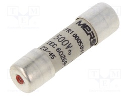Fuse: fuse; gG,time-lag; 6A; 500VAC; 250VDC; 10x38mm