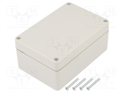 Enclosure: multipurpose; X: 70mm; Y: 105mm; Z: 45mm; ABS; light grey