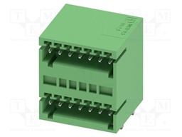 PCB headers, nominal cross section: 0.5 mm?, color: green, n
