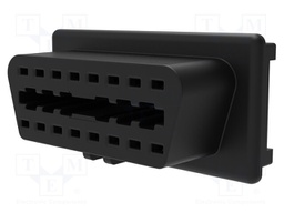 Diagnostic OBD II; black; 10A; Insulation: polyamide; -25÷85°C