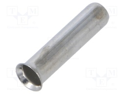 Tip: bootlace ferrule; non-insulated; copper; 10mm2; 21mm; tinned
