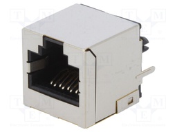 Socket; RJ45; PIN: 8; Cat: 6a; shielded; Layout: 8p8c; THT; straight