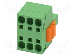 PCB connector, nominal cross section: 6 mm?, color: green, n
