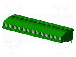 Connector: PCB terminal block; terminal; Plating: tinned; on PCBs