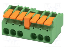 PCB connector, nominal cross section: 16 mm2, color: green,
