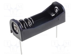 Holder; Leads: for PCB; Size: N,R1; Batt.no: 1; Colour: black