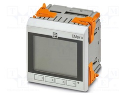 Meter: network parameters; front fixing,horizontal; LCD; EMpro