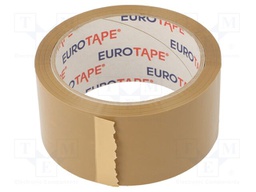 Packing tapes; L: 60m; Width: 48mm; brown; synthetic caoutchouc