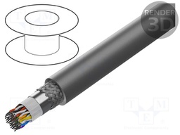 Wire; EcoCable Mini; 20x2x24AWG; MPPE; dark grey; 300V; 305m