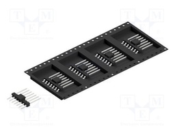 Connector: pin strips; pin header; male; PIN: 7; 2.54mm; SMT; 1x7