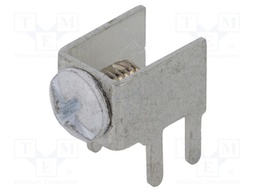 Terminal: screw terminal; THT,screw terminal; white; 7.5x5mm