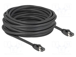 Patch cord; S/FTP; Cat: Cat 8.1; RJ45 plug,both sides; 10m; black