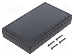 Enclosure: desktop; TENCLOS FLAT; X: 85mm; Y: 145mm; Z: 27mm; ABS