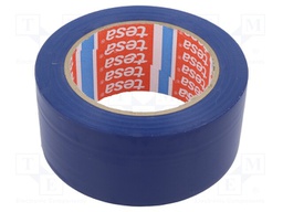Tape: warning; blue; L: 33m; W: 50mm; self-adhesive; Thk: 0.15mm; 160%