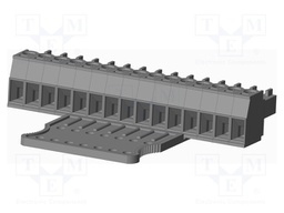 Connector: pluggable terminal block; plug; female; straight; grey