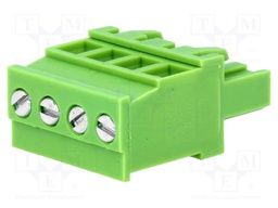 Pluggable terminal block; 5.08mm; ways: 4; angled 90°; plug; 300V