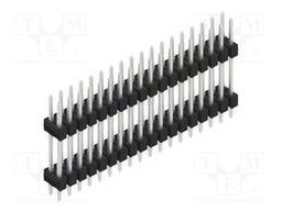 Connector: pin strips; pin header; male; PIN: 36; 2.54mm; THT; 2x18