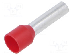 Tip: bootlace ferrule; insulated; copper; 10mm2; 18mm; tinned
