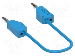 Test lead; 60VDC; 30VAC; 6A; banana plug 2mm,both sides; Len: 0.5m