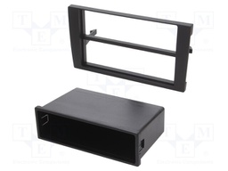Radio mounting frame; Audi,Seat; 2 DIN; black