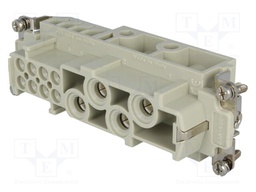 Connector: HDC; female; CX; PIN: 12(4+8); size 104.27; 400/690V