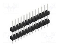Connector: pin strips; pin header; male; PIN: 13; 2.54mm; THT; 1x13