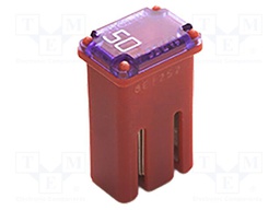 Fuse: fuse; 50A; automotive; 10.7mm; 10.7x7.7x17.5mm