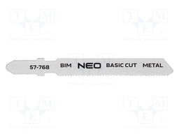 Hacksaw blade-set; metal,jigsaw; 21teeth/inch; 75mm; 2pcs.