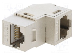 Socket; coupler; Cat: 6a; shielded,Keystone,PoE++; Layout: 8p8c