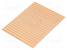 Board: universal; single sided,prototyping; W: 75mm; L: 100mm