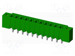 Connector: pluggable terminal block; socket; male; straight; THT