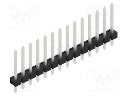 Connector: pin strips; pin header; male; PIN: 14; 2.54mm; THT; 1x14