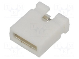Jumper; pin strips; female; open; 2.54mm; 1x2; white