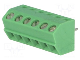 PCB terminal block; angled 55°; 3.5mm; ways: 6; on PCBs; 0.14÷1mm2