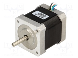 Motor: stepper; 4VDC; Shaft: D spring; max.313mNm; 1.2A