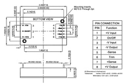 Converter: DC/DC; 50W; Uin: 9÷75V; 8VDC; Iout: 1.05A; 66g; 200kHz